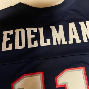 NFL Patriots jersey.  Edelman 11